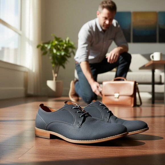 Call it spring Vegan Souliers chics homme pointure US 8 EUR 41 UK 7 bleu marin - Picture 1 of 11